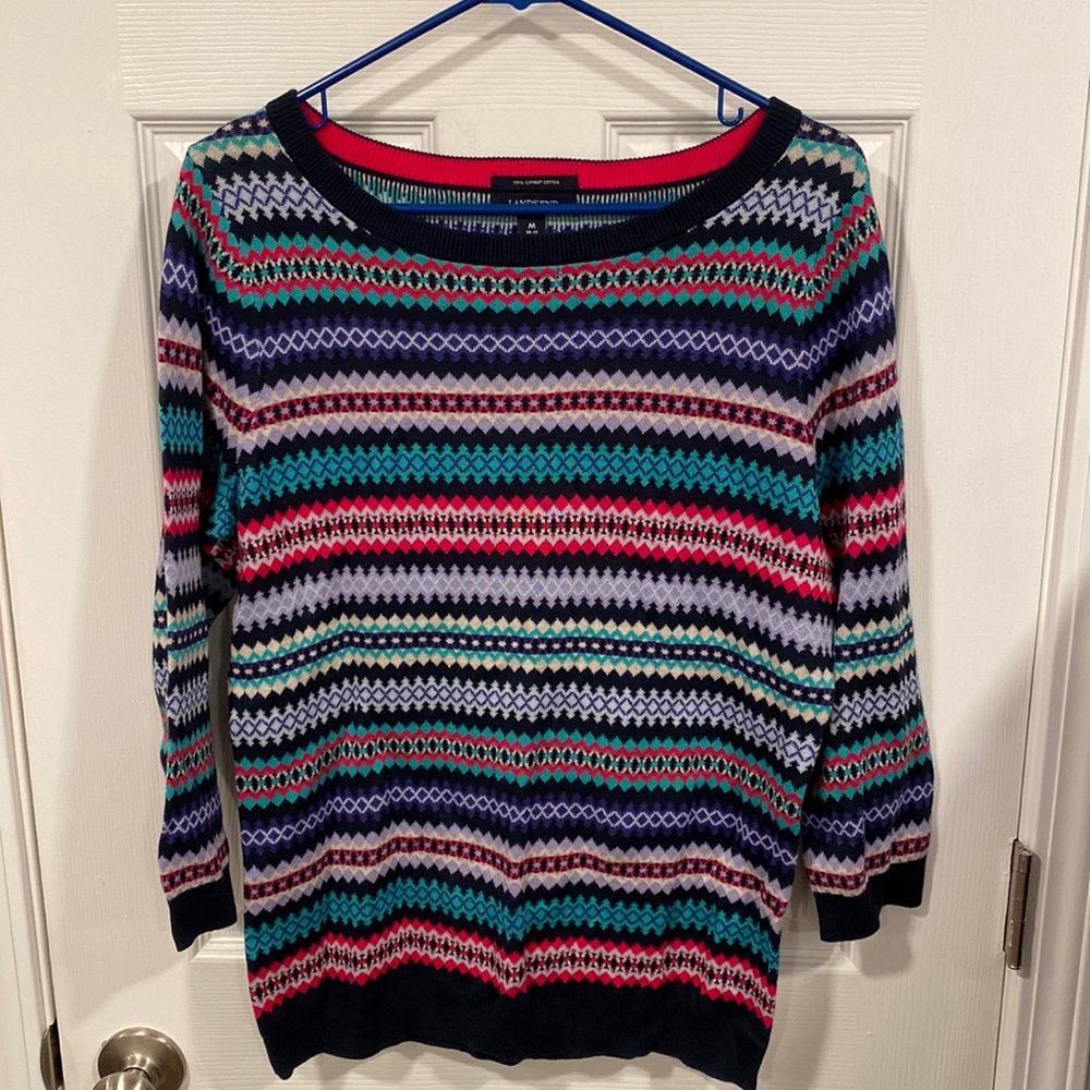 Land’s End Printed Sweater
